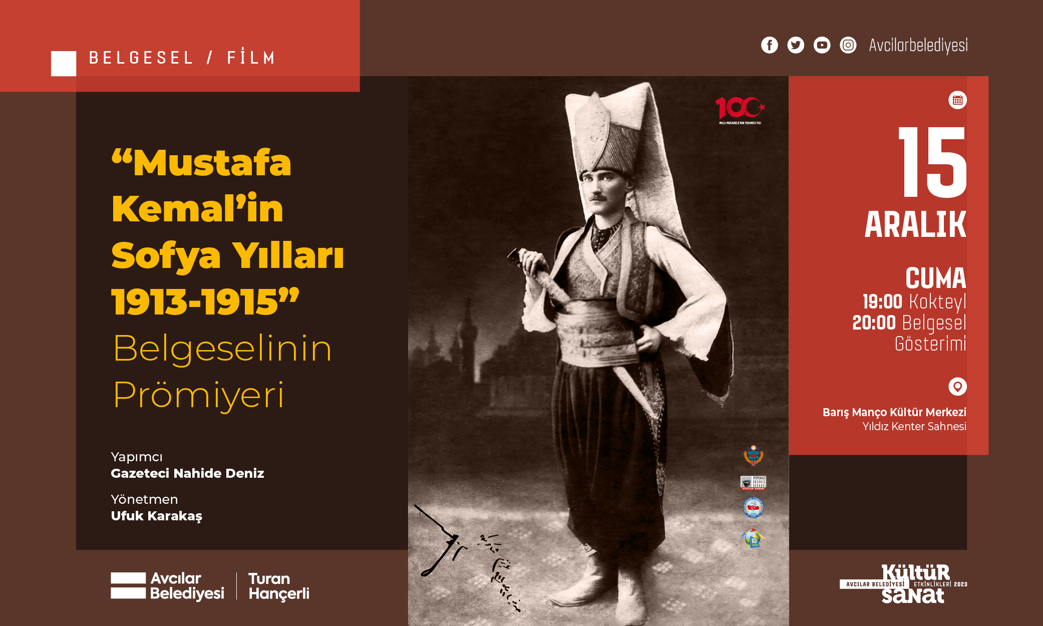 ''Mustafa Kemal'in Sofya Yılları 1913-1915'' Belgeselinin Prömiyeri