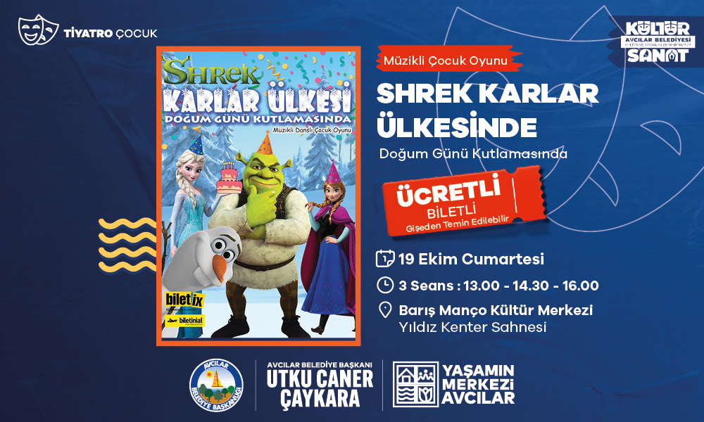 Shrek Karlar Ülkesi Doğum Günü Kutlamasında (Müzikli Çocuk Oyunu )