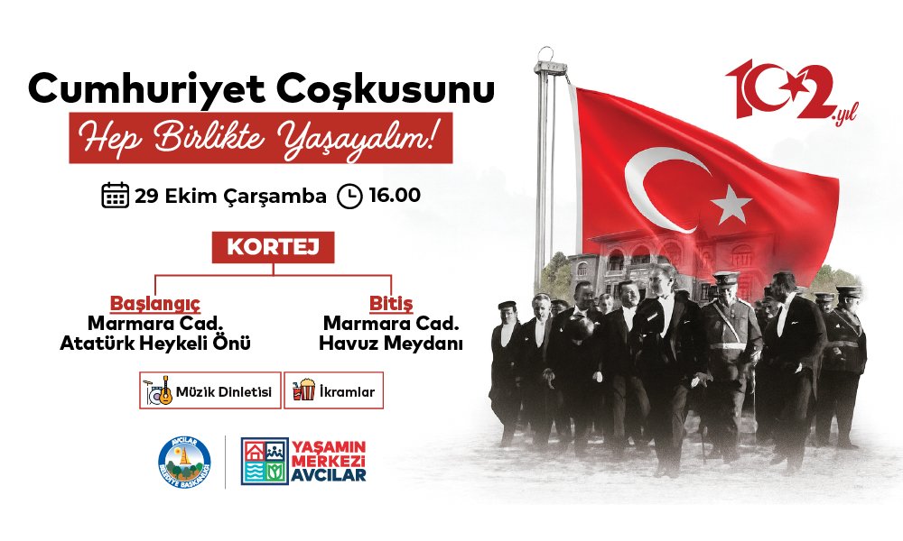 29 Ekim Cumhuriyet Bayramı Programı