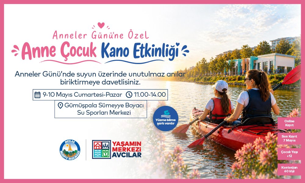 Anne-Çocuk Kano Etkinliği