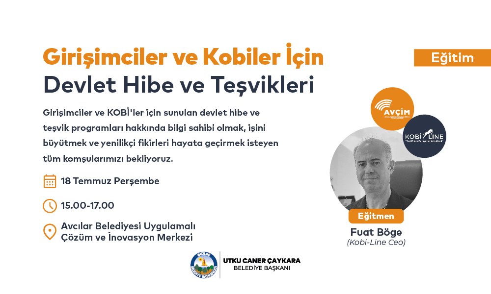 Girişimciler ve Kobiler için Devlet Hibe ve Teşvikleri (Eğitim)