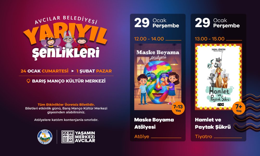 Maske Boyama Atölyesi ve Hamlet Paytak Şükrü Tiyatrosu